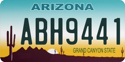 AZ license plate ABH9441