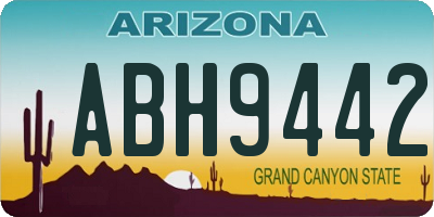 AZ license plate ABH9442