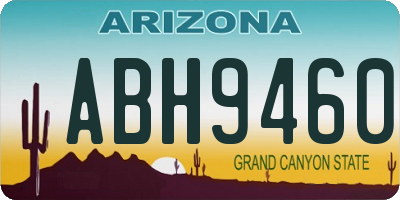AZ license plate ABH9460