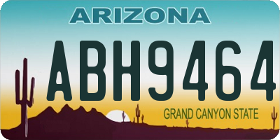 AZ license plate ABH9464