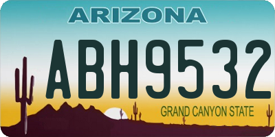 AZ license plate ABH9532