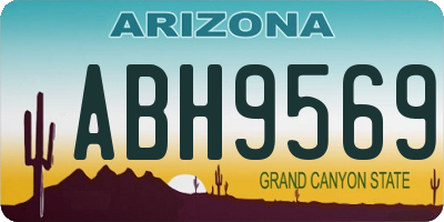 AZ license plate ABH9569