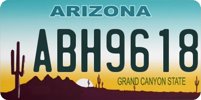 AZ license plate ABH9618