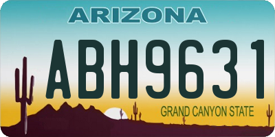 AZ license plate ABH9631