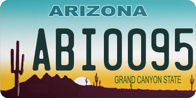 AZ license plate ABI0095
