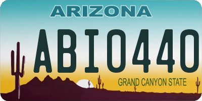 AZ license plate ABI0440