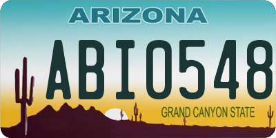 AZ license plate ABI0548