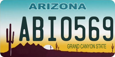 AZ license plate ABI0569