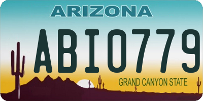 AZ license plate ABI0779
