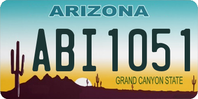 AZ license plate ABI1051