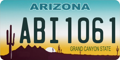 AZ license plate ABI1061