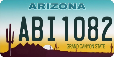 AZ license plate ABI1082