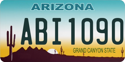 AZ license plate ABI1090