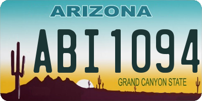 AZ license plate ABI1094