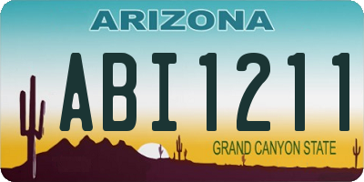 AZ license plate ABI1211