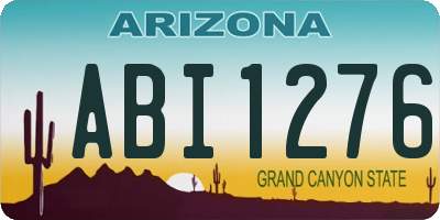 AZ license plate ABI1276