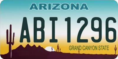 AZ license plate ABI1296