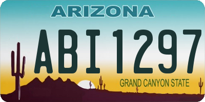 AZ license plate ABI1297
