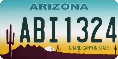 AZ license plate ABI1324