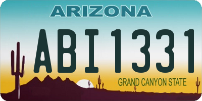 AZ license plate ABI1331