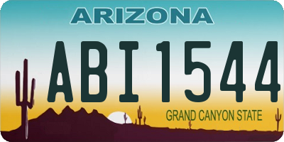 AZ license plate ABI1544