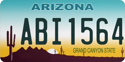 AZ license plate ABI1564