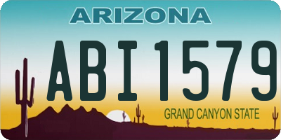 AZ license plate ABI1579