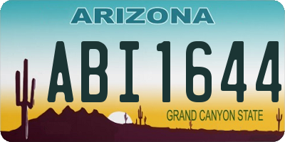 AZ license plate ABI1644