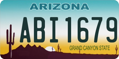 AZ license plate ABI1679