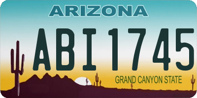 AZ license plate ABI1745