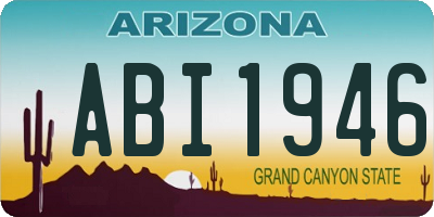 AZ license plate ABI1946
