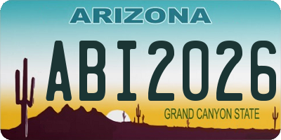 AZ license plate ABI2026