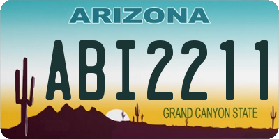 AZ license plate ABI2211