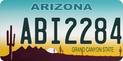 AZ license plate ABI2284