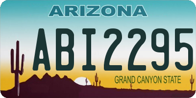 AZ license plate ABI2295