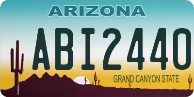 AZ license plate ABI2440