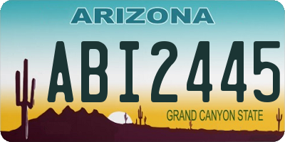 AZ license plate ABI2445