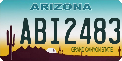 AZ license plate ABI2483