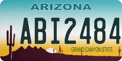 AZ license plate ABI2484