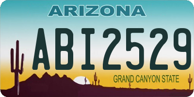 AZ license plate ABI2529