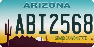 AZ license plate ABI2568