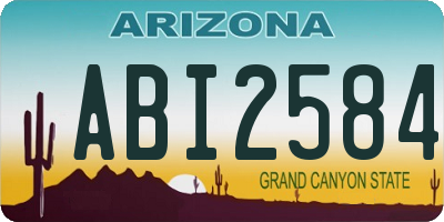 AZ license plate ABI2584