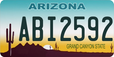 AZ license plate ABI2592