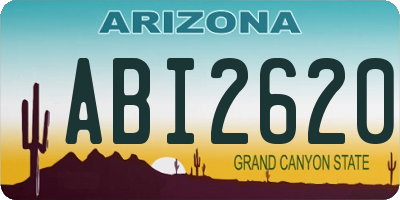 AZ license plate ABI2620