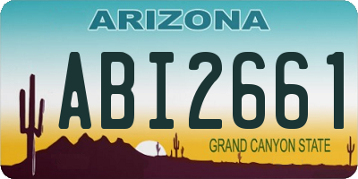 AZ license plate ABI2661