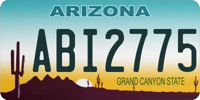 AZ license plate ABI2775