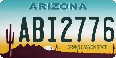 AZ license plate ABI2776
