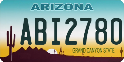 AZ license plate ABI2780
