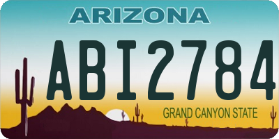 AZ license plate ABI2784