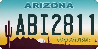 AZ license plate ABI2811